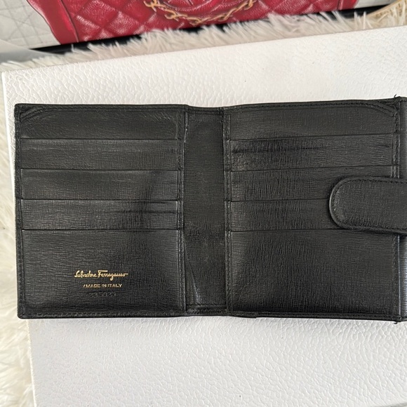 Salvatore Ferragamo Black Leather Wallet - Picture 1 of 5